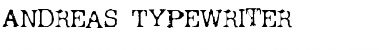 Download Andreas Typewriter Regular Font Title Preview