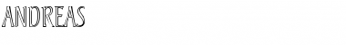 Download Andreas Roman Font Title Preview