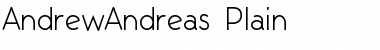 Download AndrewAndreas Plain Font Title Preview