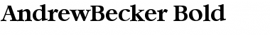Download AndrewBecker Bold Font Title Preview