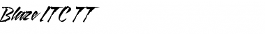 Download Blaze ITC TT Regular Font Title Preview