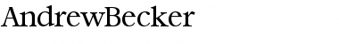 Download AndrewBecker Regular Font Title Preview