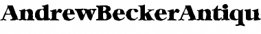 Download AndrewBeckerAntique-Heavy Regular Font Title Preview
