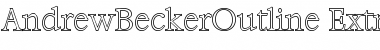 Download AndrewBeckerOutline-ExtraLight Regular Font Title Preview