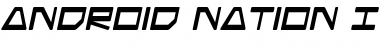 Download Android Nation Italic Font Title Preview