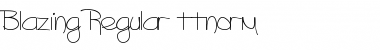 Download Blazing Regular Font Title Preview
