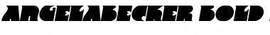 Download AngelaBecker Bold Italic Font Title Preview