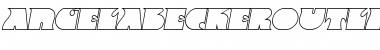 Download AngelaBeckerOutline Bold Italic Font Title Preview