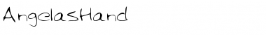 Download AngelasHand Regular Font Title Preview