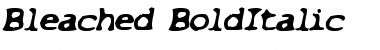 Download Bleached BoldItalic Font Title Preview