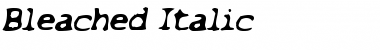 Download Bleached Italic Font Title Preview