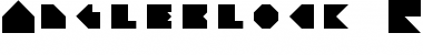 Download Angleblock Regular Font Title Preview