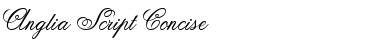 Download Anglia Script Concise Regular Font Title Preview