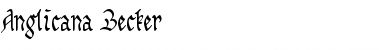 Download Anglicana Becker Normal Font Title Preview