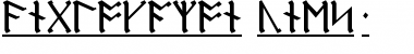 Download AngloSaxon Runes-1 Regular Font Title Preview