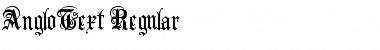 Download AngloText Regular Font Title Preview