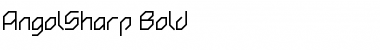 Download AngolSharp Bold Regular Font Title Preview