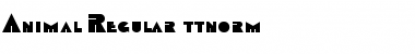Download Animal Regular Font Title Preview