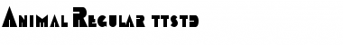Download Animal Regular Font Title Preview