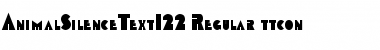 Download AnimalSilenceText122 Regular Font Title Preview