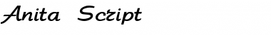 Download Anita Script Regular Font Title Preview