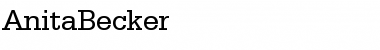 Download AnitaBecker Regular Font Title Preview