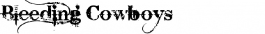 Download Bleeding Cowboys Regular Font Title Preview