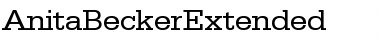 Download AnitaBeckerExtended Regular Font Title Preview
