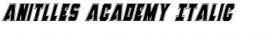 Download Anitlles Academy Italic Italic Font Title Preview