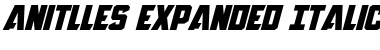 Download Anitlles Expanded Italic Expanded Italic Font Title Preview