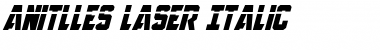 Download Anitlles Laser Italic Italic Font Title Preview