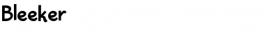 Download Bleeker Regular Font Title Preview