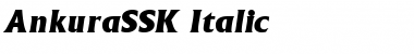 Download AnkuraSSK Italic Font Title Preview