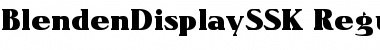 Download BlendenDisplaySSK Regular Font Title Preview