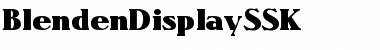 Download BlendenDisplaySSK Regular Font Title Preview