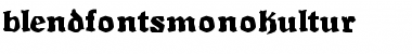 Download BlendfontsMonokultur Regular Font Title Preview