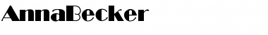 Download AnnaBecker Regular Font Title Preview