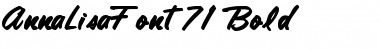 Download AnnaLisaFont71 Bold Font Title Preview