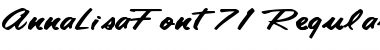 Download AnnaLisaFont71 Regular Font Title Preview