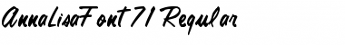 Download AnnaLisaFont71 Regular Font Title Preview