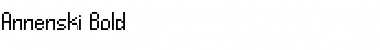 Download Annenski-Bold Regular Font Title Preview