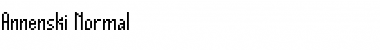 Download Annenski-Normal Regular Font Title Preview