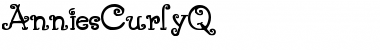 Download AnniesCurlyQ Regular Font Title Preview