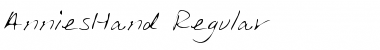 Download AnniesHand Regular Font Title Preview