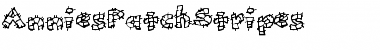 Download AnniesPatchStripes Regular Font Title Preview