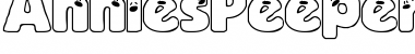 Download AnniesPeepers Regular Font Title Preview