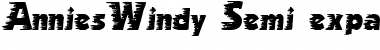 Download AnniesWindy Semi-expanded Font Title Preview