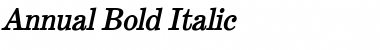 Download Annual Bold Italic Font Title Preview