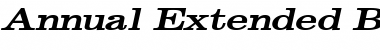 Download Annual Extended BoldItalic Font Title Preview