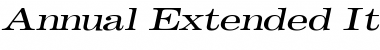Download Annual Extended Italic Font Title Preview
